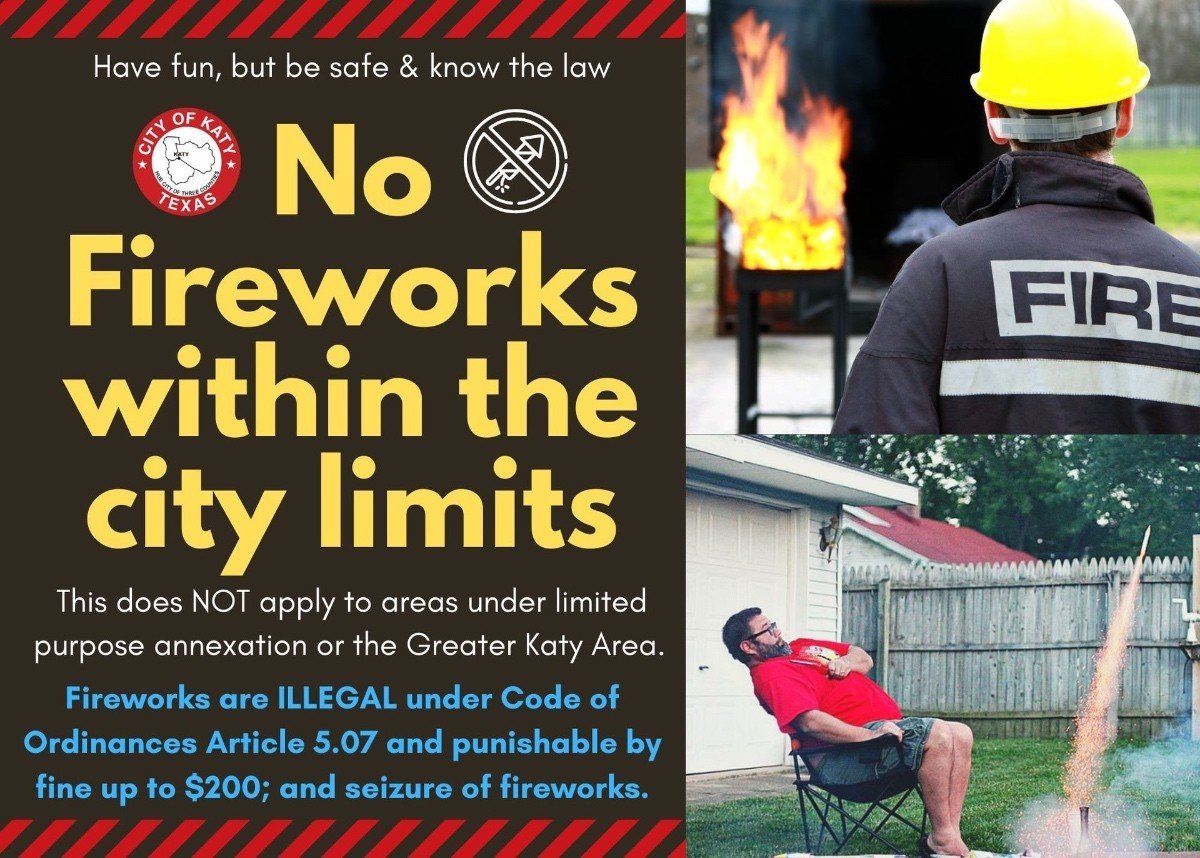 Know the Rules Fireworks Restrictions in Katy City Limits